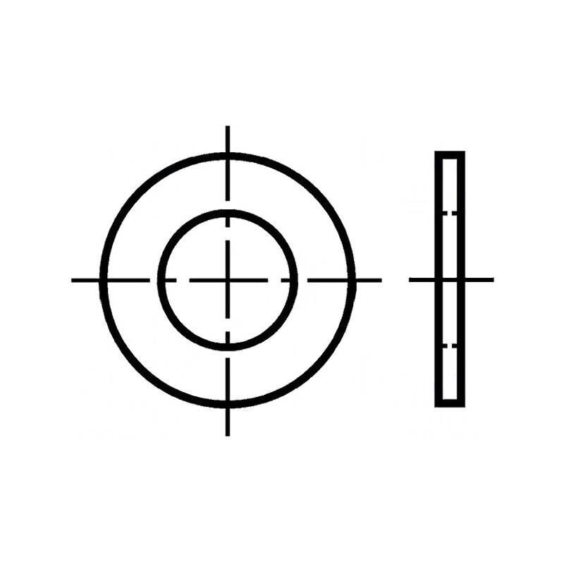 Şaibă rotundă M6 D11mm h1,6mm alamă | Electronic-mag.ro | Componente Electronice