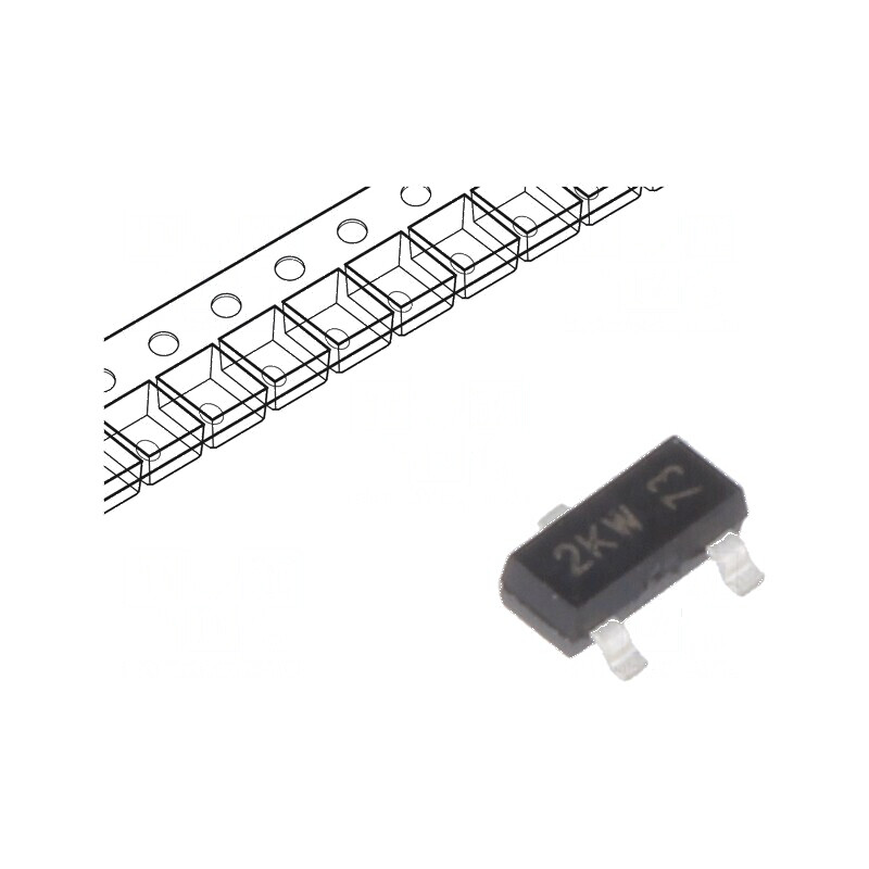 Diodă Schottky SMD 30V 0,2A SOT23 | Electronic-mag.ro | Componente Electronice