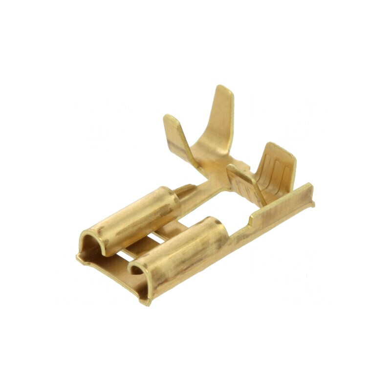 Terminal plat 6,3mm mamă 0,8mm pentru cablu 1,5÷2,5mm² crimpat | Electronic-mag.ro | Componente Electronice