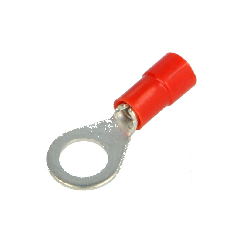 Vârf inelar M6 6,2mm 0,25-1,5mm² crimpat pe cablu izolat | Electronic-mag.ro | Componente Electronice