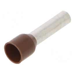 Vârf tub de capăt izolată cupru 10mm2 18mm cositorit crimpat | Electronic-mag.ro | Componente Electronice