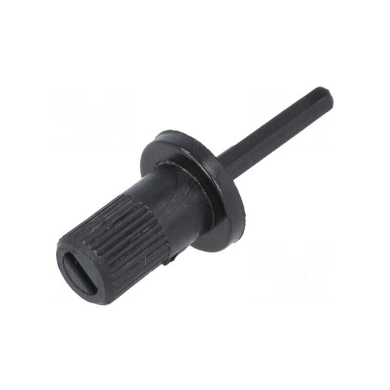 Buton rotativ ax negru 12/13mm | Electronic-mag.ro | Componente Electronice