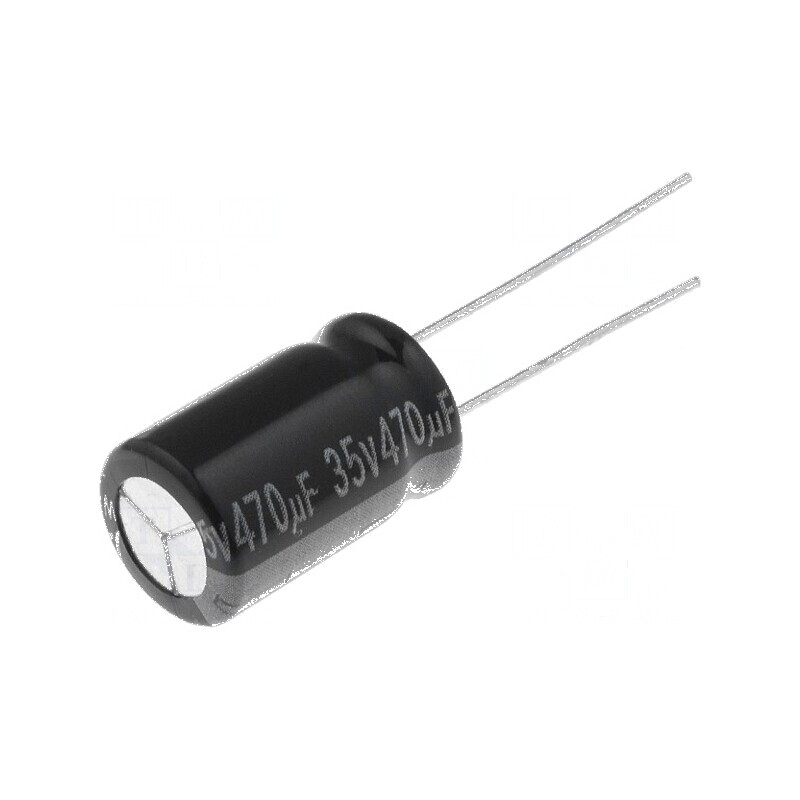 Condensator electrolitic THT 470uF 35VDC Ø10x16mm 5mm Raster | Electronic-mag.ro | Componente Electronice