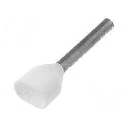 Vârf tub de capăt izolată dublă cupru 0,5mm² 12mm cositorit | Electronic-mag.ro | Componente Electronice