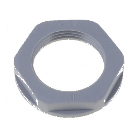 Piuliță PG11 poliamidă 24mm gri închis 40-100°C Filet PG | Electronic-mag.ro | Componente Electronice