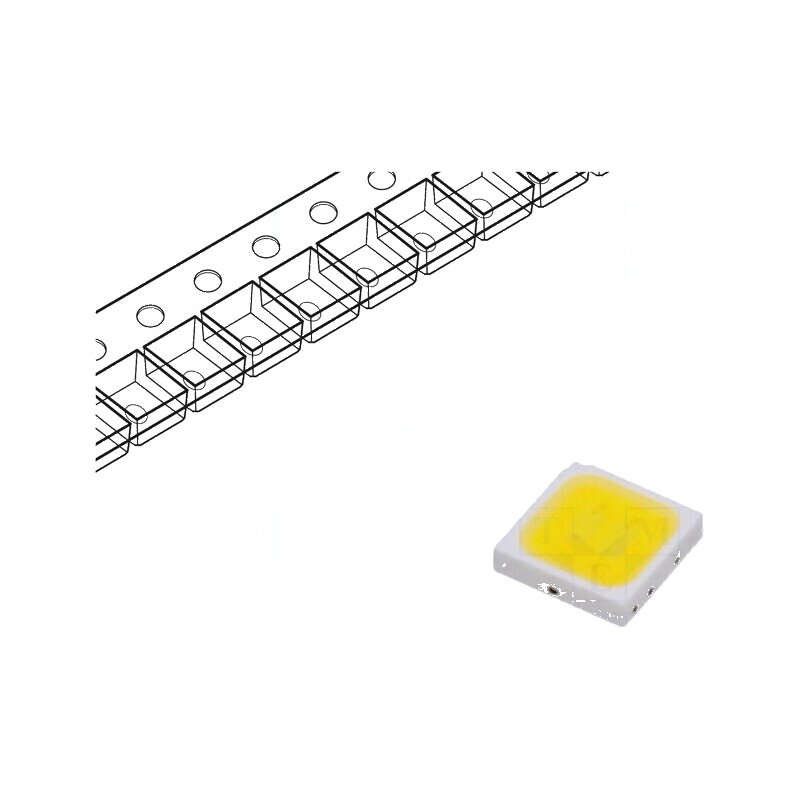 LED Alb Rece SMD 5700-6300K 140-150lm 120° 350mA 2,8-3,5VDC | Electronic-mag.ro | Componente Electronice LED Alb Rece SMD 5700-6300K 140-150lm 120° 350mA 2,8-3,5VDC | Electronic-mag.ro | Componente Electronice