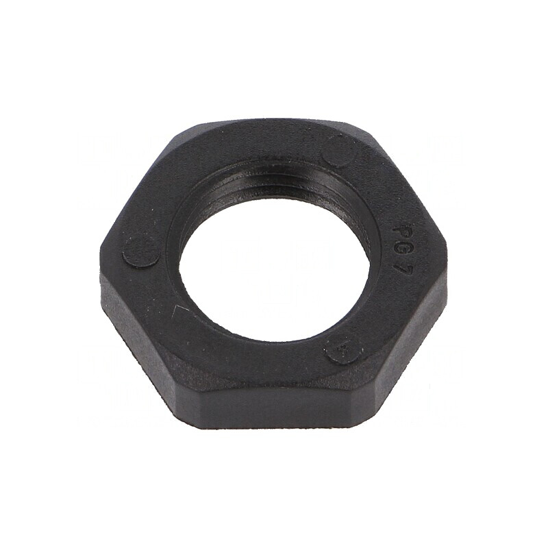 Piuliță PG7 poliamidă 5mm Cheie 19mm neagră -40÷100°C | Electronic-mag.ro | Componente Electronice Piuliță PG7 poliamidă 5mm Cheie 19mm neagră -40÷100°C | Electronic-mag.ro | Componente Electronice