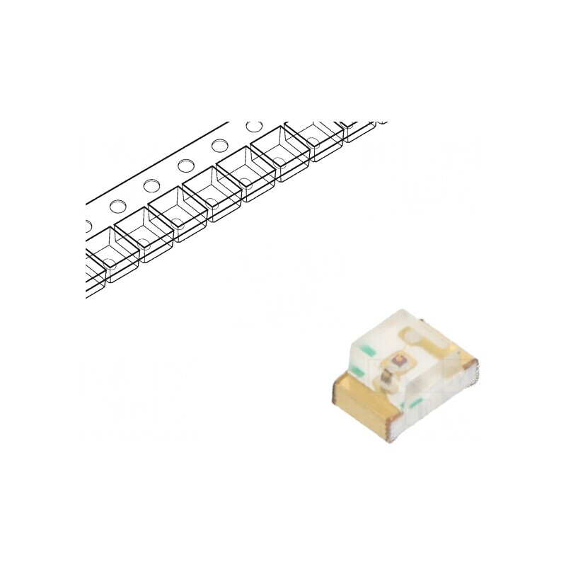 LED SMD 0805 roșie 10-22mcd 2x1,25x1,1mm 140° 2mA λd: 630nm | Electronic-mag.ro | Componente Electronice