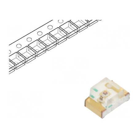 LED SMD 0805 roșie 10-22mcd 2x1,25x1,1mm 140° 2mA λd: 630nm | Electronic-mag.ro | Componente Electronice