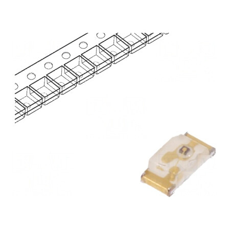 LED SMD 0603 Verde 20-50mcd 1,6x0,8x0,45mm 120° 20mA 75mW | Electronic-mag.ro | Componente Electronice