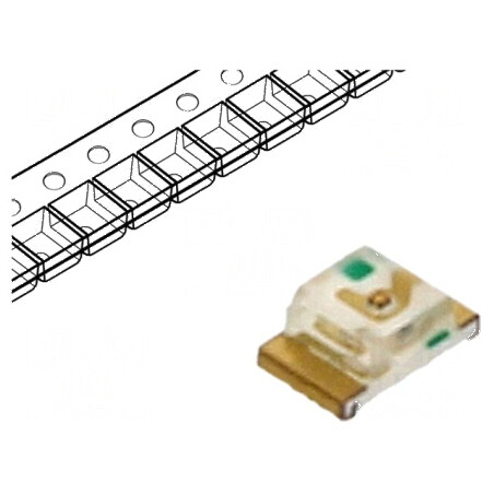 LED SMD 0805 roșie 120-230mcd 2x1,2x0,75mm 120° 20mA 75mW | Electronic-mag.ro | Componente Electronice