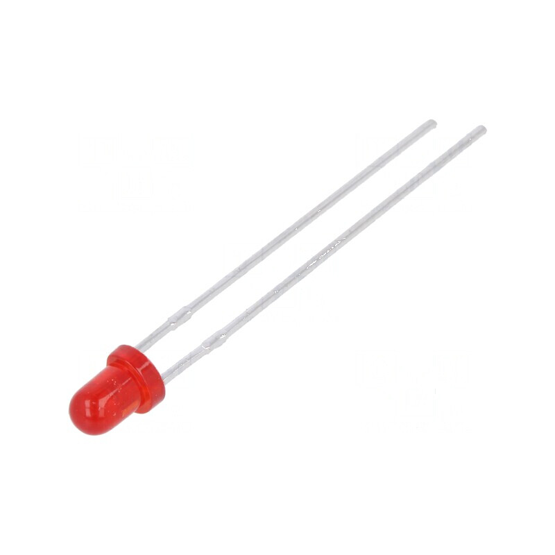LED 3mm roșie 1÷3mcd 60° convex nr. term 2 | Electronic-mag.ro | Componente Electronice