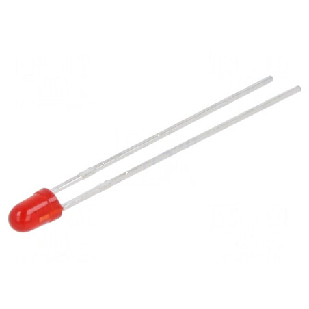 LED 3mm roșie 400-900mcd 50° convex nr. 2 | Electronic-mag.ro | Componente Electronice