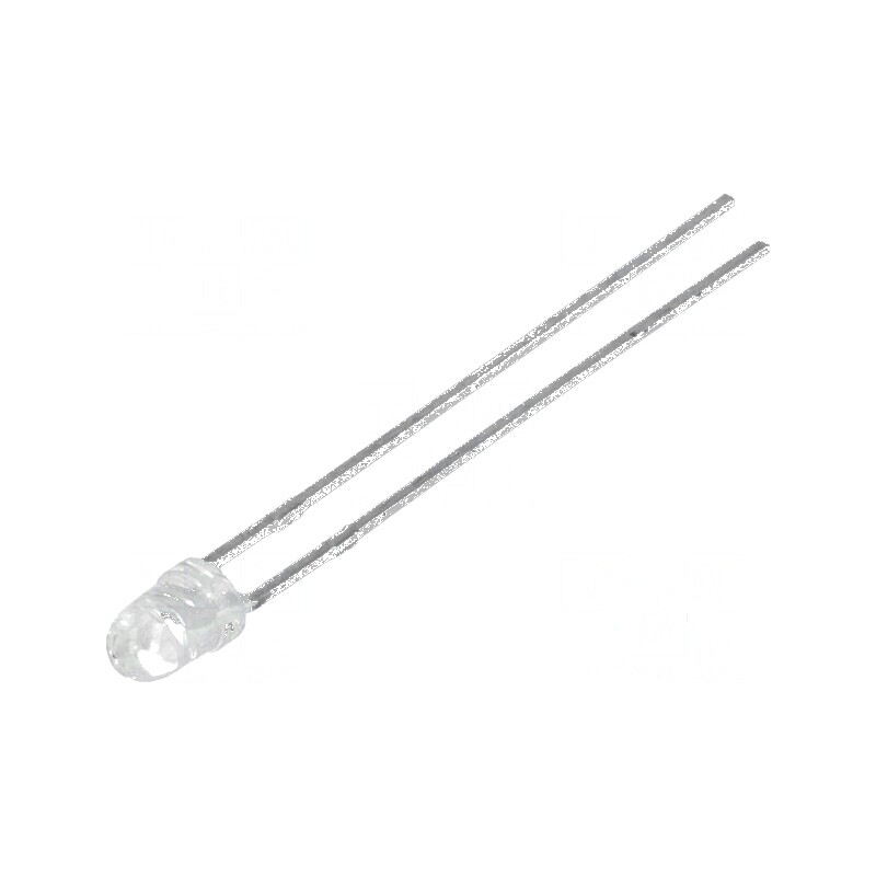 LED 3mm roșie 20-60mcd 50° convex 2-2,5V | Electronic-mag.ro | Componente Electronice