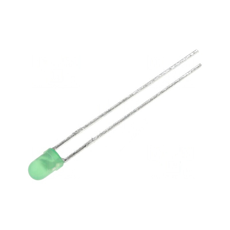 LED 3mm verde 8-32mcd 60° convex | Electronic-mag.ro | Componente Electronice