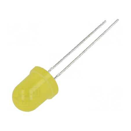 LED 8mm galben 40-45mcd 40° convex nr. term 2 | Electronic-mag.ro | Componente Electronice