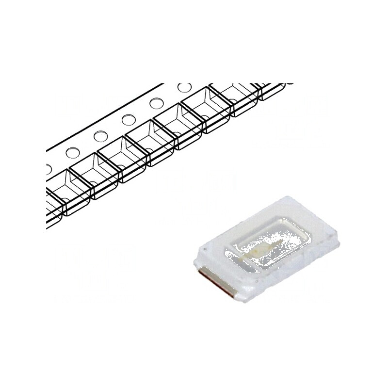 LED SMD 5730 PLCC2 Albastru 5-8lm 5,7x3x0,8mm 120° 150mA | Electronic-mag.ro | Componente Electronice