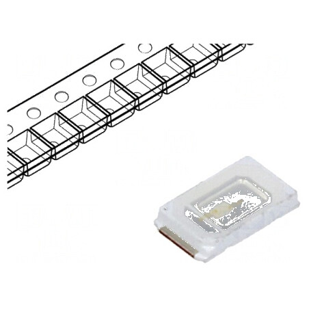 LED SMD 5730 PLCC2 Albastru 5-8lm 5,7x3x0,8mm 120° 150mA | Electronic-mag.ro | Componente Electronice