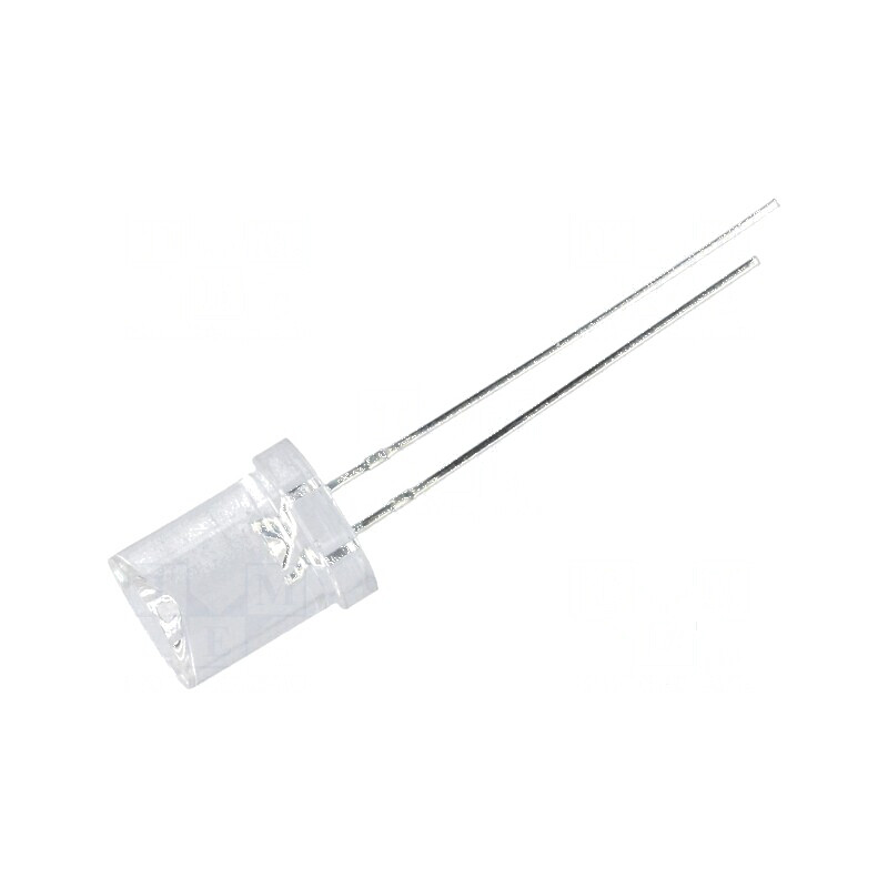 LED 8mm galben 250-500mcd 120° concav | Electronic-mag.ro | Componente Electronice