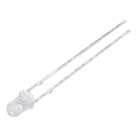 LED 3mm portocalie 1560-2500mcd 30° convex | Electronic-mag.ro | Componente Electronice
