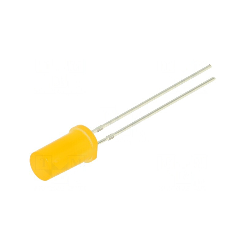 LED 5mm portocalie 68-100mcd 180° plat | Electronic-mag.ro | Componente Electronice