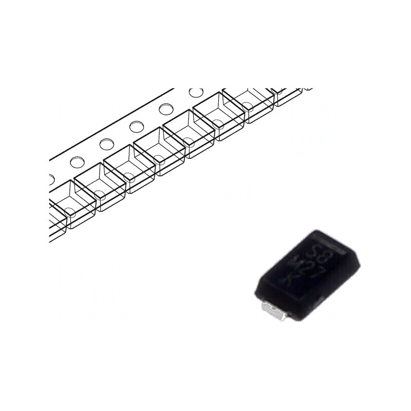 Diodă redresoare SMD 100V 1A 780ns DO219AD Ufmax 0,98V | Electronic-mag.ro | Componente Electronice