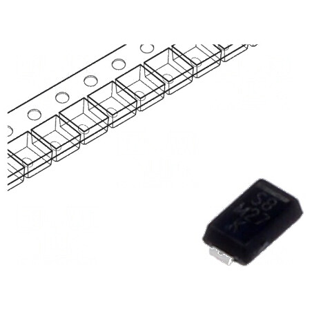 Diodă redresoare SMD 100V 1A 780ns DO219AD Ufmax 0,98V | Electronic-mag.ro | Componente Electronice