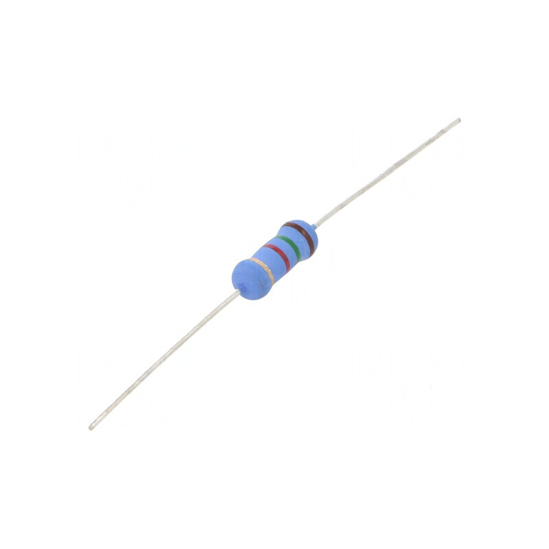 Rezistor metal oxide 1,5kΩ 2W ±5% Ø5x12mm -55÷155°C | Electronic-mag.ro | Componente Electronice
