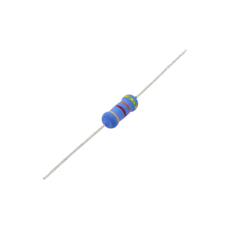 Rezistor metal oxide 4,3kΩ 2W ±5% Ø5x12mm -55÷155°C | Electronic-mag.ro | Componente Electronice