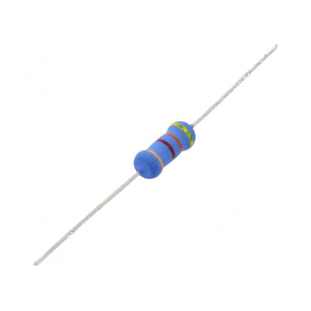 Rezistor metal oxide 4,3kΩ 2W ±5% Ø5x12mm -55÷155°C | Electronic-mag.ro | Componente Electronice