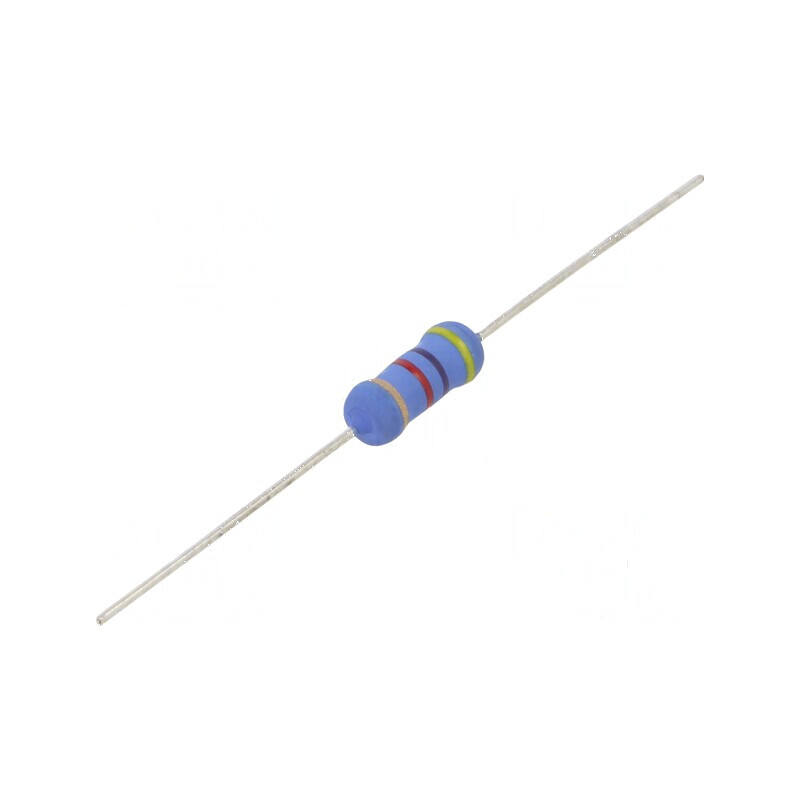 Rezistor metal oxid 4,7kΩ 2W ±5% Ø5x12mm -55÷155°C | Electronic-mag.ro | Componente Electronice
