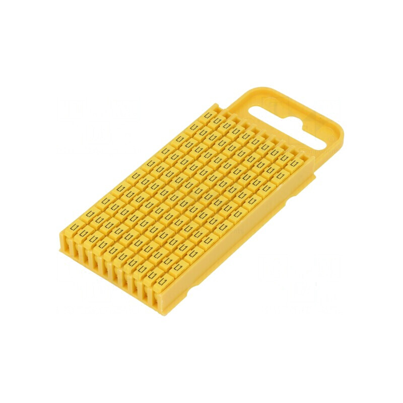 Markere Marcaj L1 4,3-5,3mm poliamidă galbenă -40 până la 85°C WIC | Electronic-mag.ro | Componente Electronice