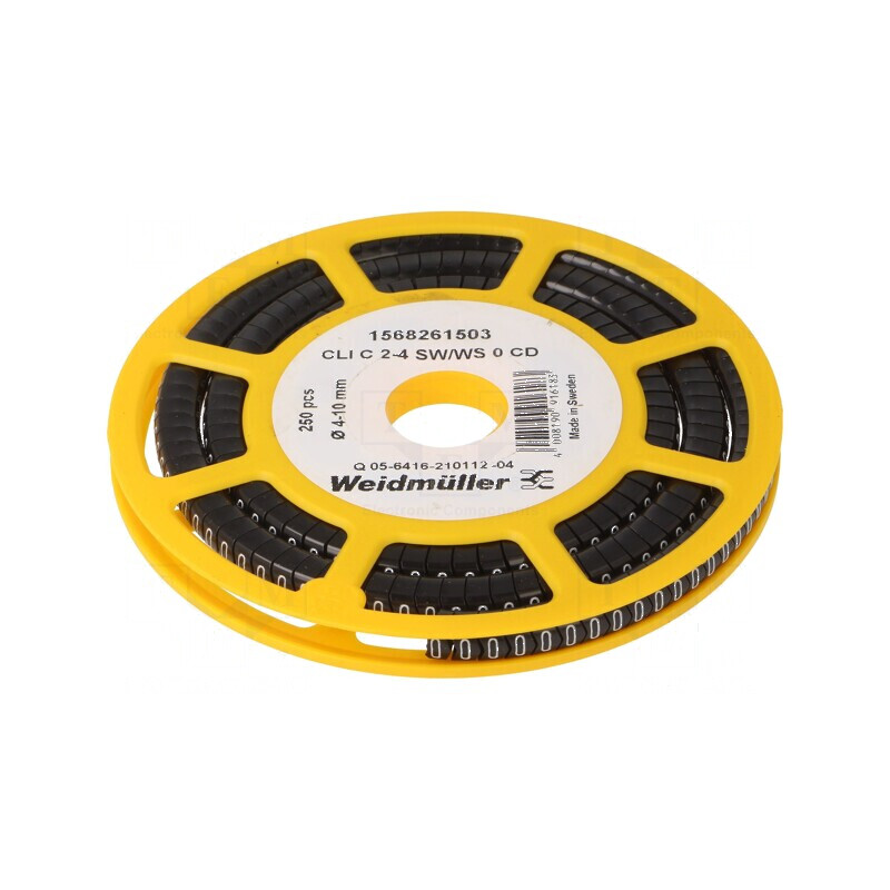 Markere Marcaj PVC neagră 0 4÷10mm -30÷80°C | Electronic-mag.ro | Componente Electronice