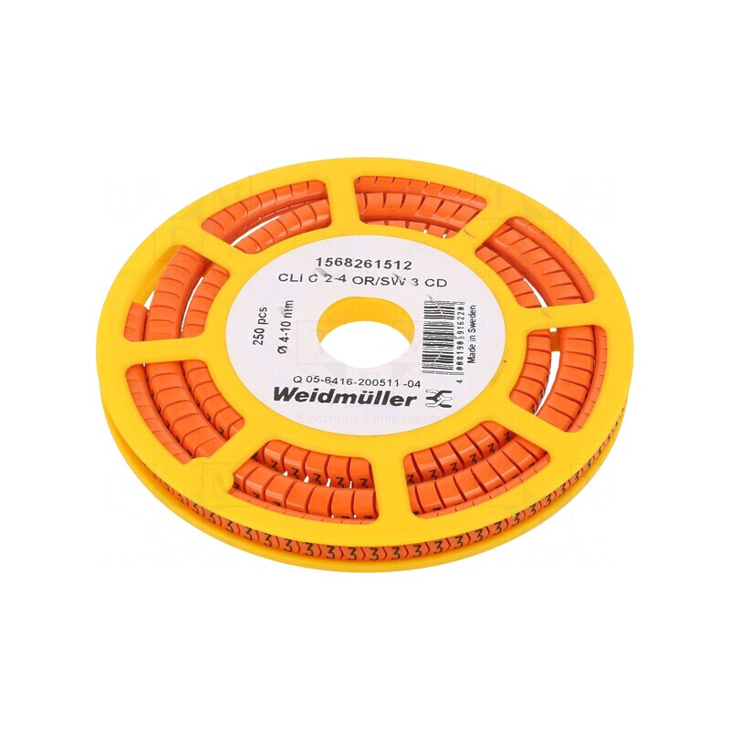 Markere portocalii pentru marcaj 3-4÷10mm PVC -30÷80°C CLI C W 7mm | Electronic-mag.ro | Componente Electronice