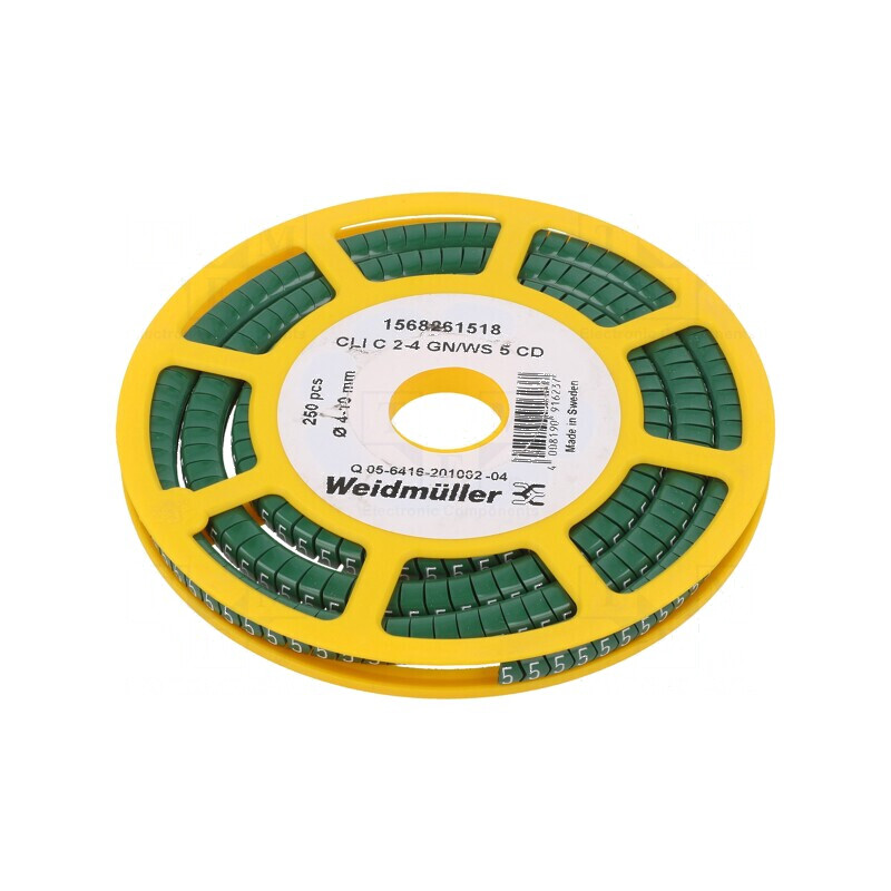 Markere Marcaj PVC Verde 4-10mm -30÷80°C | Electronic-mag.ro | Componente Electronice