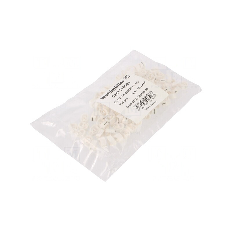 Markere Marcaj PVC Alb 1-4mm pentru Temperatură -30÷80°C | Electronic-mag.ro | Componente Electronice