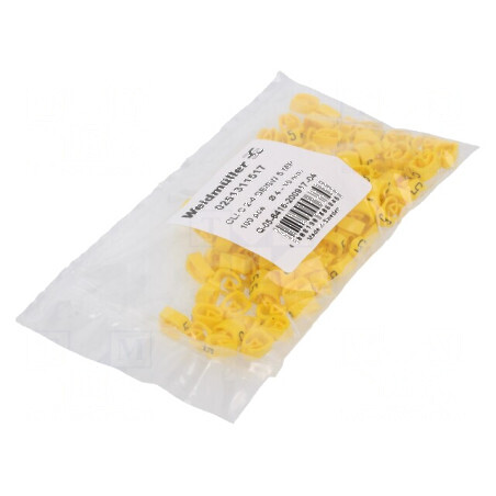 Markere de Marcaj PVC Galben 5 4÷10mm -30÷80°C | Electronic-mag.ro | Componente Electronice
