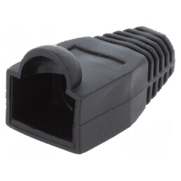 Protecție mufă RJ45 6,5mm neagră | Electronic-mag.ro | Componente Electronice
