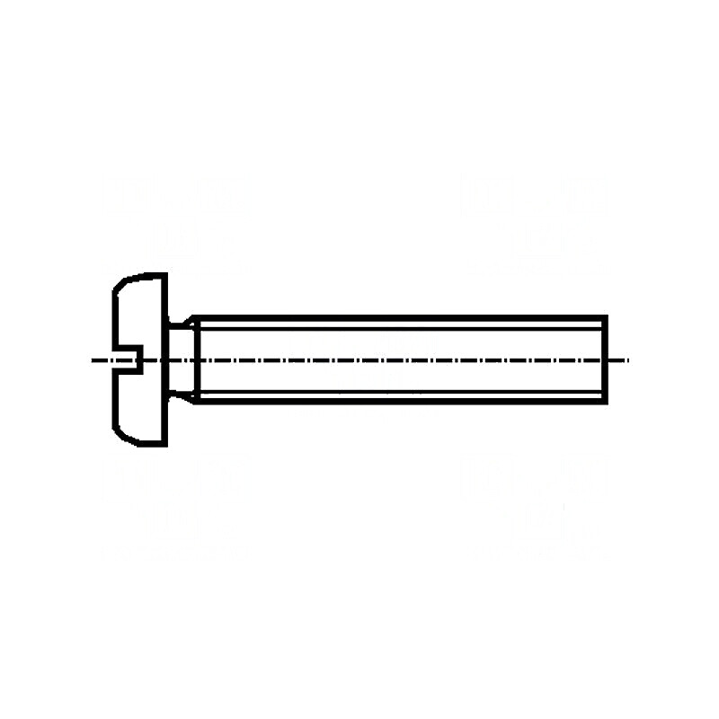 Şurub M5x30 Cap Rotund Crestat Poliamidă DIN 85A | Electronic-mag.ro | Componente Electronice