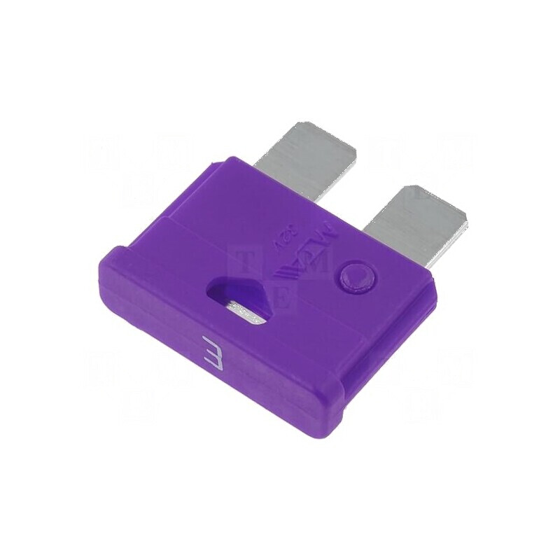 Siguranţă auto 3A 32VDC 19mm UNIVAL | Electronic-mag.ro | Componente Electronice