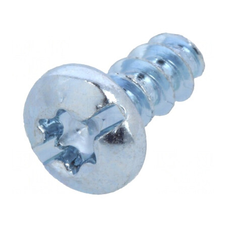 Șurub pentru plastic 3,5x8 cu cap rotund crestat Torx® 1mm TX15 | Electronic-mag.ro | Componente Electronice