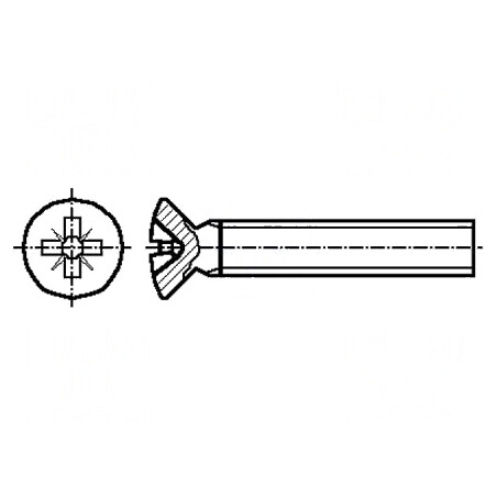 Şurub M4x16 Pozidriv PZ1 oțel inoxidabil A2 îngropat | Electronic-mag.ro | Componente Electronice