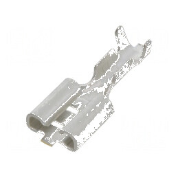 Terminal plat 6,3mm mamă pentru cablu 0,3÷0,8mm2 crimpat | Electronic-mag.ro | Componente Electronice