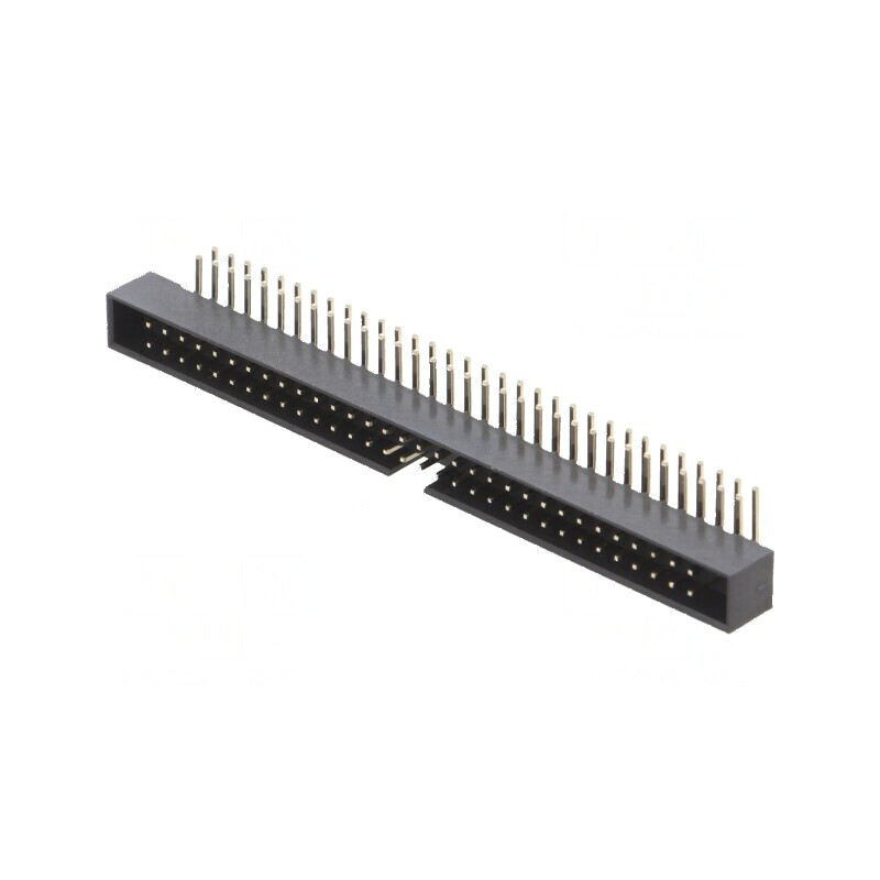 Conector IDC soclu tată 64 PIN unghi 90° THT gold flash | Electronic-mag.ro | Componente Electronice