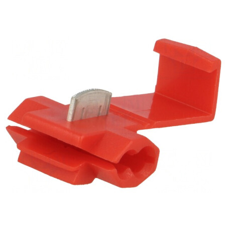 Conector rapid IDC 0,25-1mm² 22AWG-18AWG cablu roșu | Electronic-mag.ro | Componente Electronice