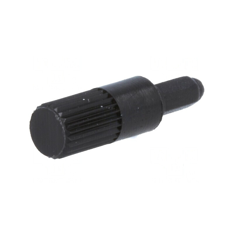 Buton rotativ negru 13mm pentru ax | Electronic-mag.ro | Componente Electronice