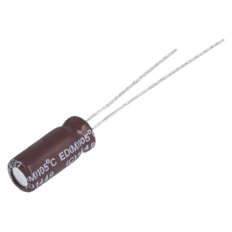 Condensator electrolitic low ESR THT 100uF 50VDC Ø8x12mm | Electronic-mag.ro | Componente Electronice