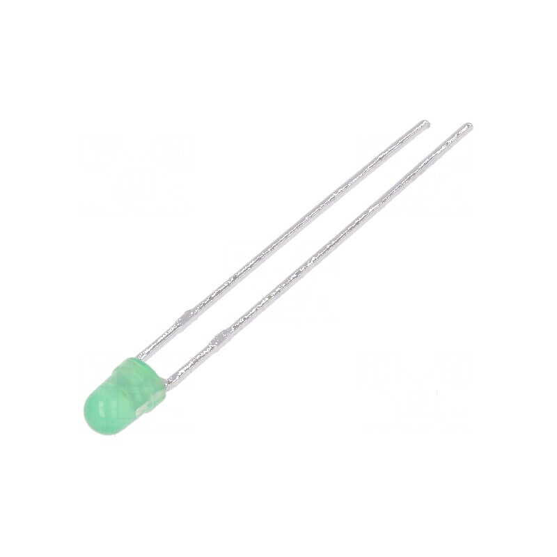 LED 3mm verde 1÷3mcd 50° convex | Electronic-mag.ro | Componente Electronice