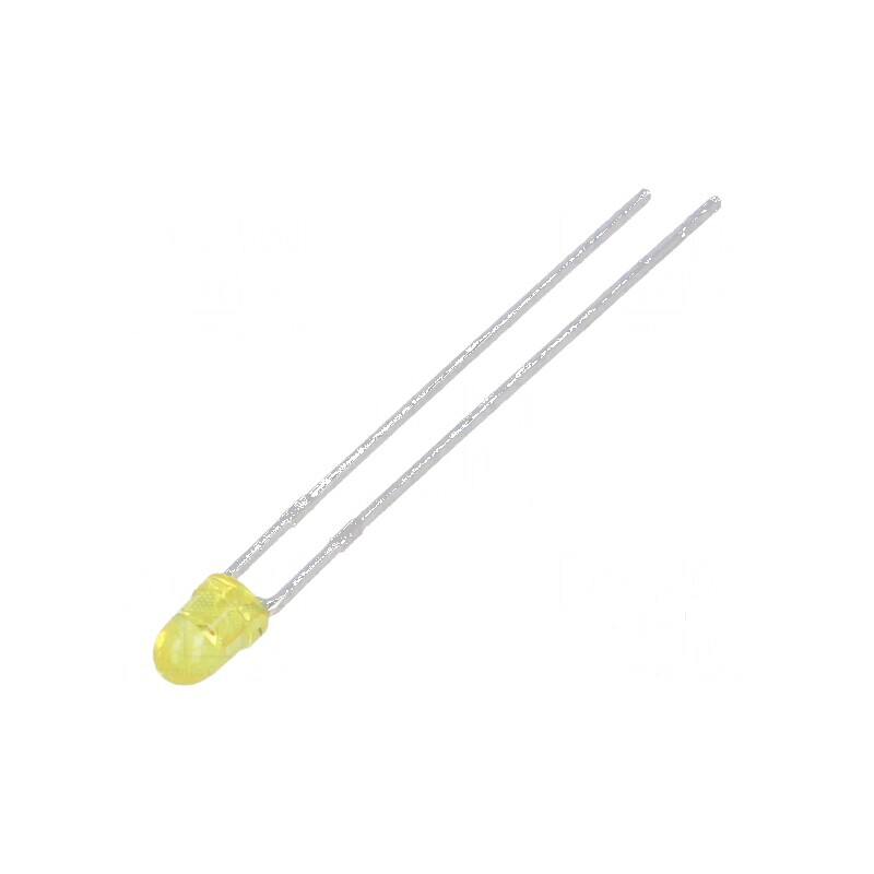 LED 3mm galben 8-30mcd 34° convex | Electronic-mag.ro | Componente Electronice