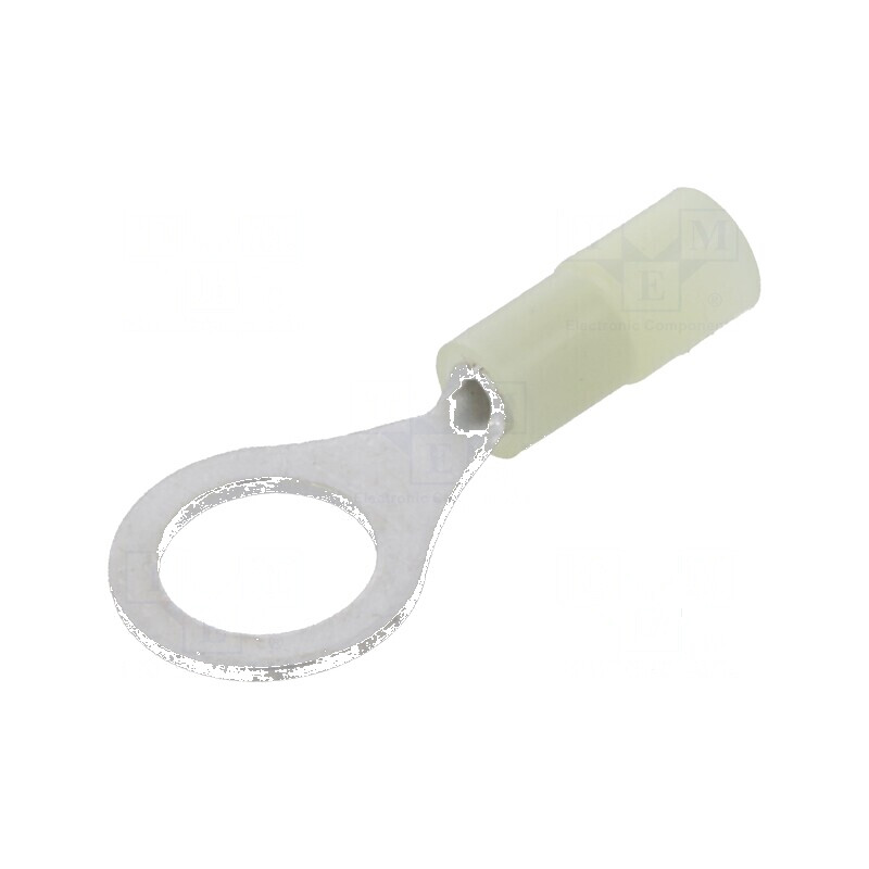 Vârf inelar M5 Ø 5,3mm pentru cablu izolată 0,1-0,5mm2 crimpat | Electronic-mag.ro | Componente Electronice